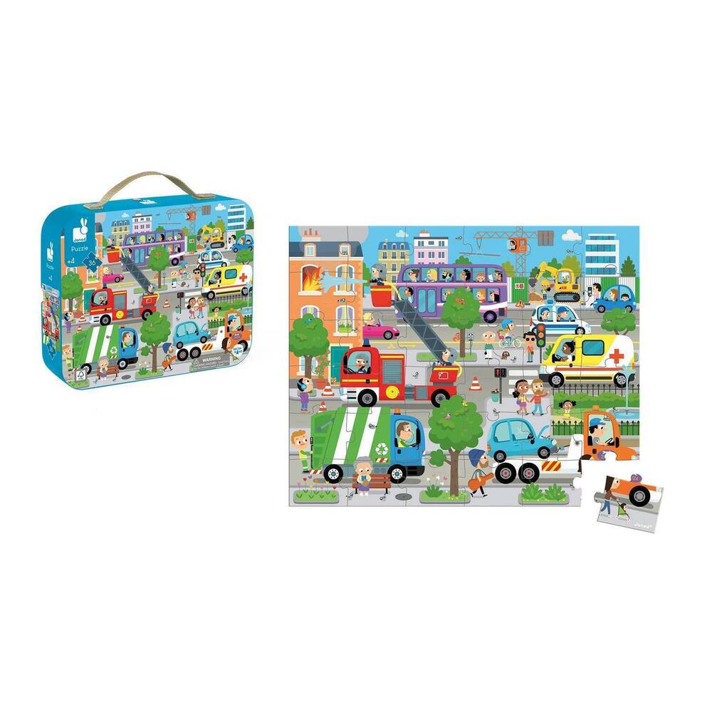 NEW JANOD city puzzle - 36 pieces in blue